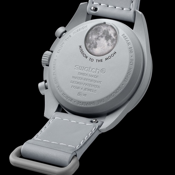 NEW Omega x Swatch- 1965 Bioceramic Moonswatch (S033M106) 2 Extra Straps Inc. - Picture 7 of 16